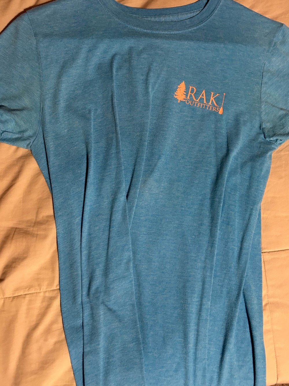 RAKI Outfitters Women's Short Sleeve Tee in Heather Blue